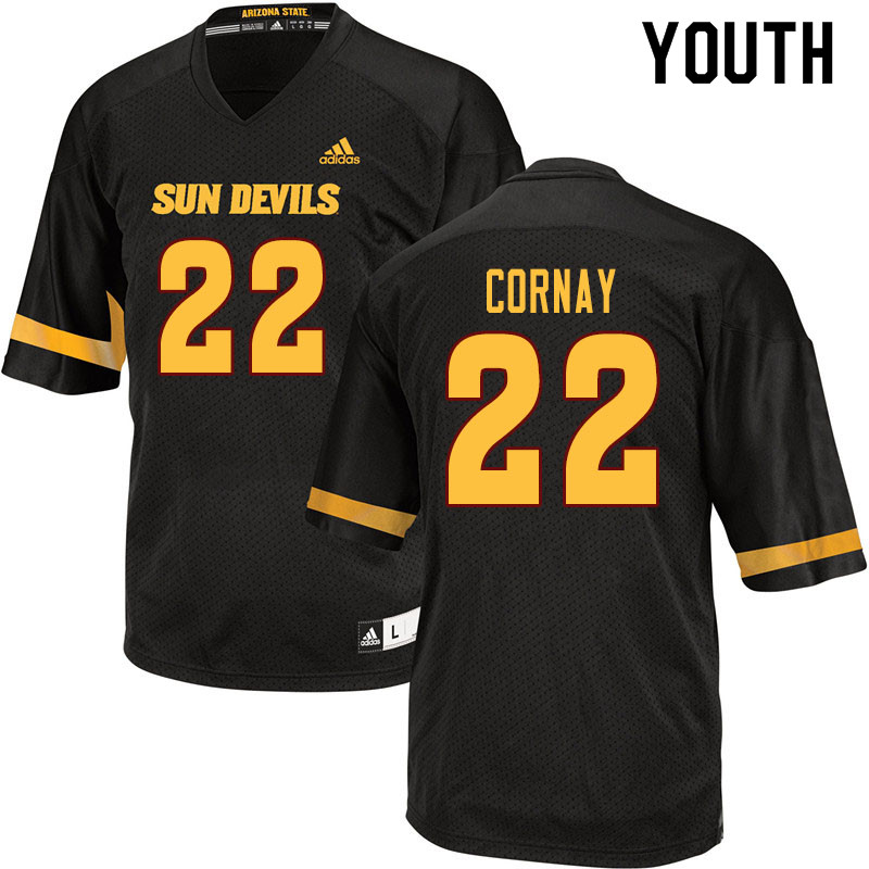 Youth #22 Darien Cornay Arizona State Sun Devils College Football Jerseys Sale-Black - Click Image to Close